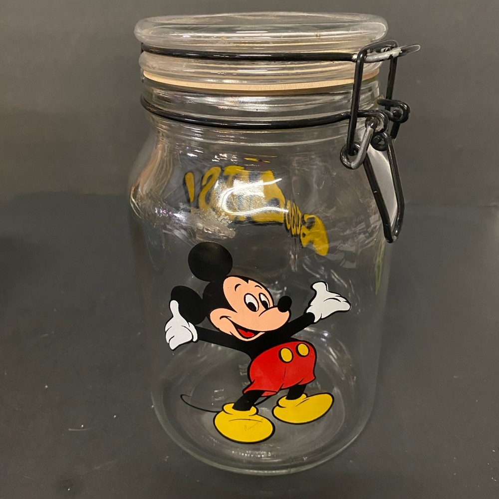 Anchor Hocking Vintage Walt Disney Locking Canister Jar